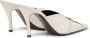 Diesel D-Electra 85mm leather mules White - Thumbnail 2