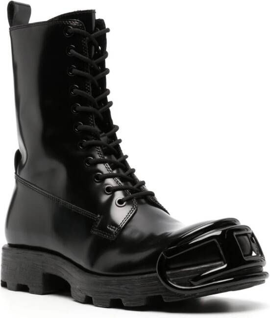Diesel D-Hammer D lace-up leather boots Black