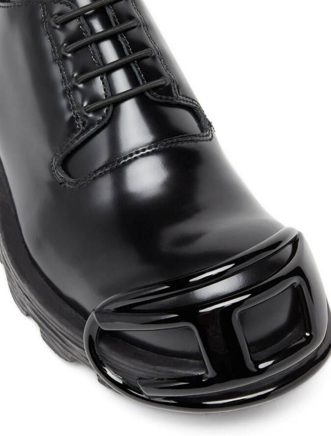 Diesel D-Hammer So D leather Derby shoes Black