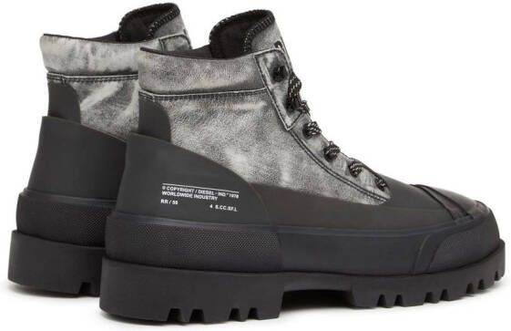 Diesel D-Hiko X lace-up boots Grey