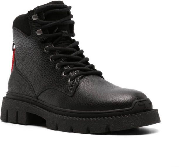 Diesel D-Troit leather boots Black