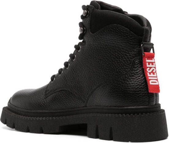 Diesel D-Troit leather boots Black