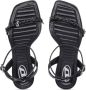 Diesel D-Vina 90mm patent-leather sandals Black - Thumbnail 4