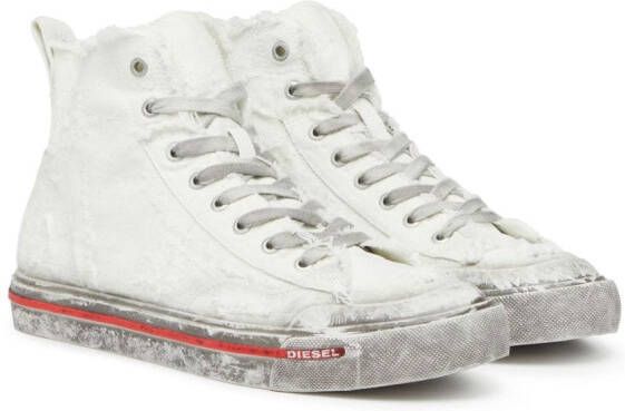 Diesel S-Athos Mid distressed sneakers White