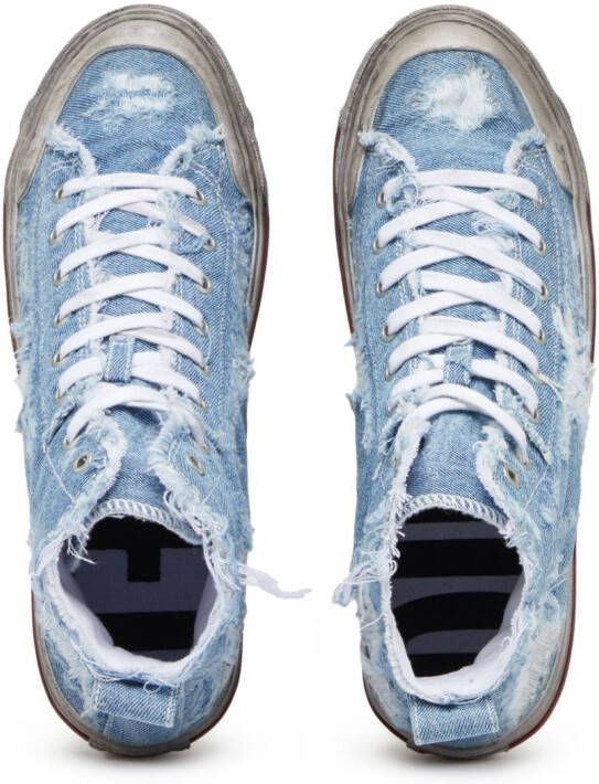 Diesel S-Athos Mid distressed sneakers Blue