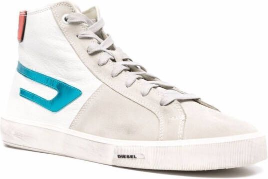 Diesel distressed high-top sneakers White