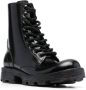 Diesel D-Hammer W lace-up leather boots Black - Thumbnail 2