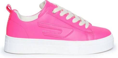 Diesel Kids Vaneela logo-embossed sneakers Pink