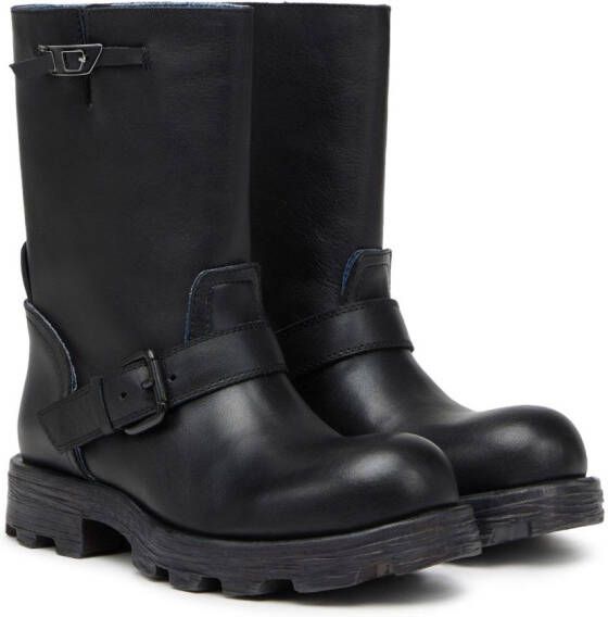 Diesel D-Hammer Hb W leather boots Black