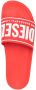 Diesel Sa-Mayemi Cc logo-embossed sildes Red - Thumbnail 4