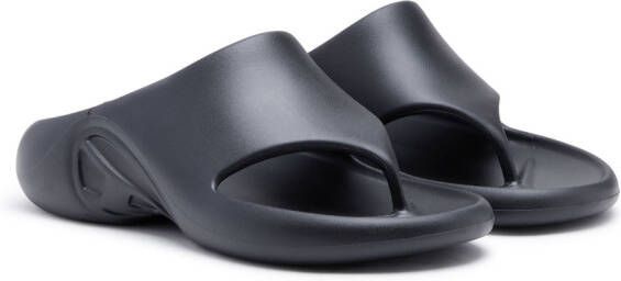 Diesel Sa-Maui X logo-embossed flip-flops Black