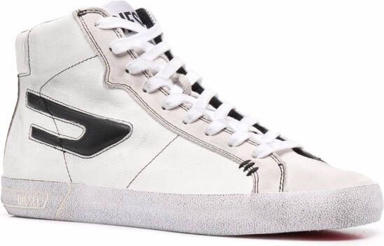 Diesel logo-patch hi-top sneakers White