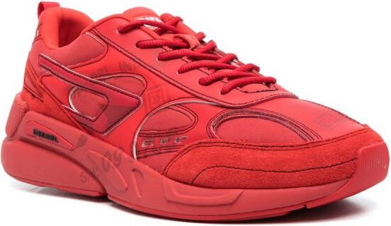 Diesel logo-print low-top sneakers Red