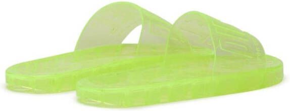 Diesel Sa-Karaibi Gl X logo-embossed slides Green