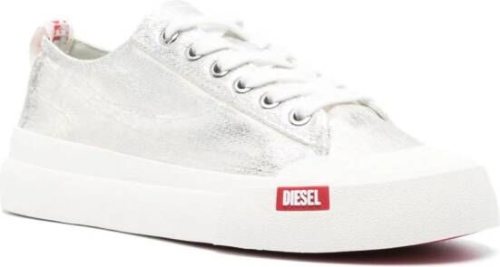 Diesel S-Athos Low W canvas sneakers Silver