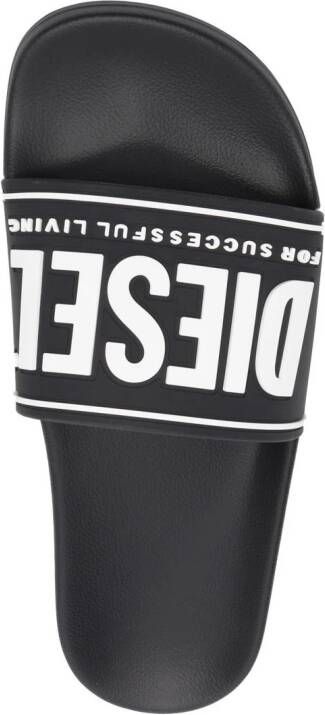 Diesel Sa-Mayemi Cc W logo-embossed sildes Black