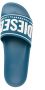 Diesel Sa-Mayemi logo-embossed slides Blue - Thumbnail 4