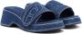 Diesel Sa-Oval D Pf W denim sandals Blue - Thumbnail 2