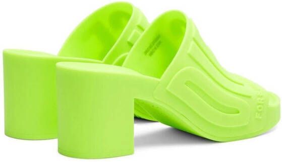 Diesel Sa-Pamela H logo-embossed sandals Green