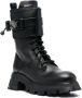 DKNY 55mm Sava buckle-detail combat boots Black - Thumbnail 2