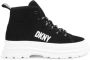 Dkny Kids logo-print hi-top sneakers Black - Thumbnail 2