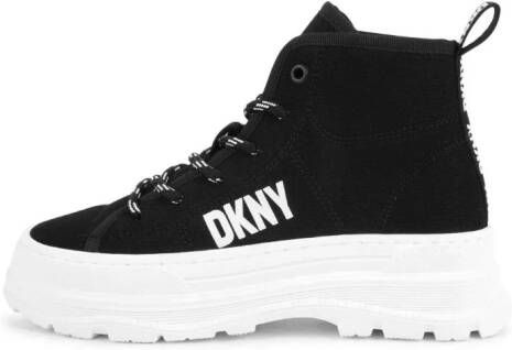 Dkny Kids logo-print hi-top sneakers Black