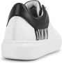 Dkny Kids logo-print lace-up leather sneakers White - Thumbnail 3
