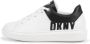 Dkny Kids logo-print lace-up leather sneakers White - Thumbnail 5
