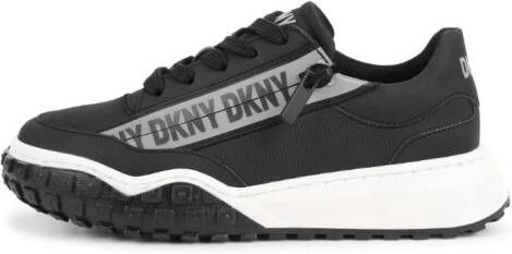 Dkny Kids logo-print low-top sneakers Black