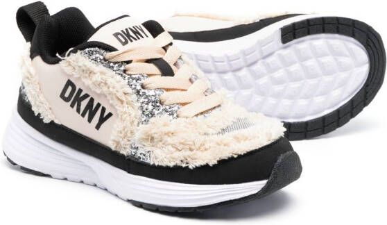 Dkny Kids Novelty lace-up trainers Neutrals