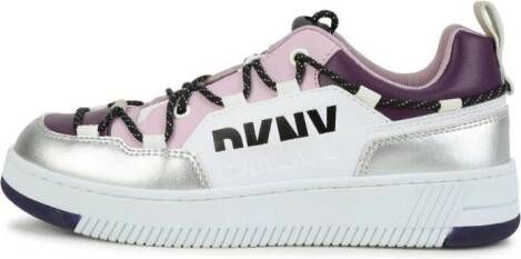 Dkny Kids panelled lace-up sneakers White