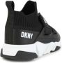 Dkny Kids ribbed-ankles touch-strap sneakers Black - Thumbnail 3