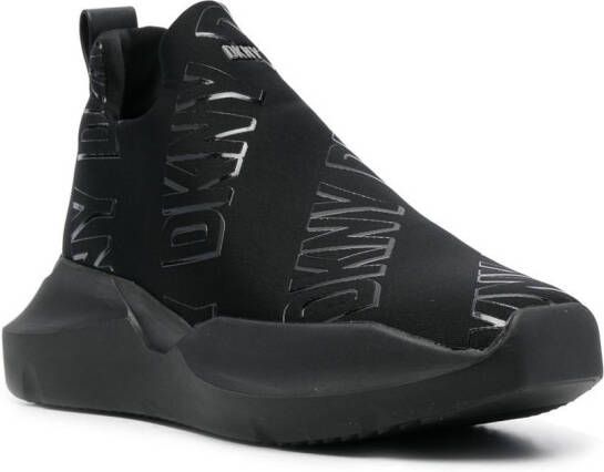 DKNY Ramona logo-print slip-on sneakers Black