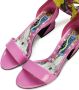 Dolce & Gabbana 60mm scarf-detail leather sandals Pink - Thumbnail 4
