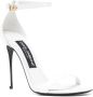 Dolce & Gabbana 100mm leather sandals White - Thumbnail 2