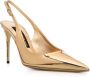 Dolce & Gabbana 100mm pointed-toe pumps Gold - Thumbnail 2