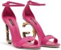 Dolce & Gabbana Baroque DG 105mm leather sandals Pink - Thumbnail 2