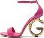 Dolce & Gabbana Baroque DG 105mm leather sandals Pink - Thumbnail 5