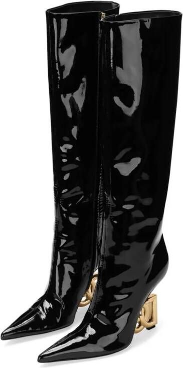 Dolce & Gabbana 105mm DG-heel high boots Black