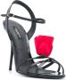 Dolce & Gabbana 105mm Keira rose-applique sandals Black - Thumbnail 2