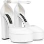 Dolce & Gabbana 105mm leather platform pumps White - Thumbnail 3