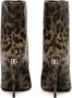 Dolce & Gabbana 105mm leopard-print leather boots Brown - Thumbnail 3