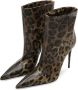 Dolce & Gabbana 105mm leopard-print leather boots Brown - Thumbnail 4