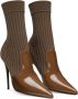 Dolce & Gabbana 105mm pointed-toe ankle boots Brown - Thumbnail 2