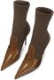 Dolce & Gabbana 105mm pointed-toe ankle boots Brown - Thumbnail 4