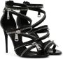 Dolce & Gabbana 105mm zip-detail sandals Black - Thumbnail 2