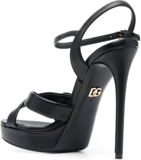 Dolce & Gabbana 130mm stiletto sandals Black