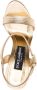 Dolce & Gabbana 150mm snakeskin platform sandals Gold - Thumbnail 4