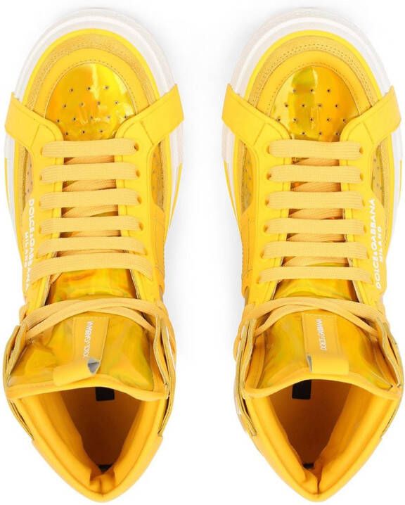Dolce & Gabbana 2Zero high-top sneakers Yellow