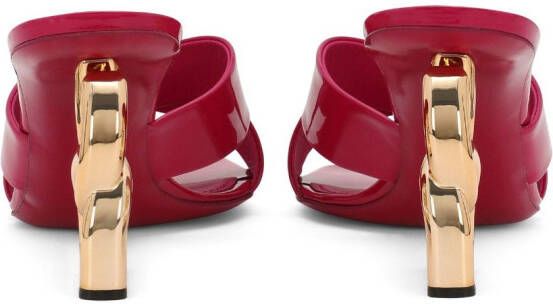 Dolce & Gabbana 3.5 75mm DG-heel mules Red